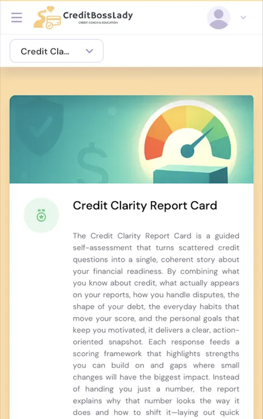 Financial wellness features on a phone screen.