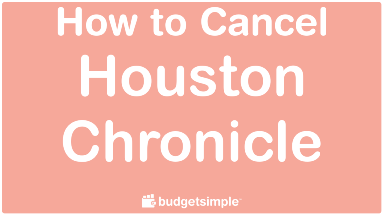 How To Cancel Houston Chronicle