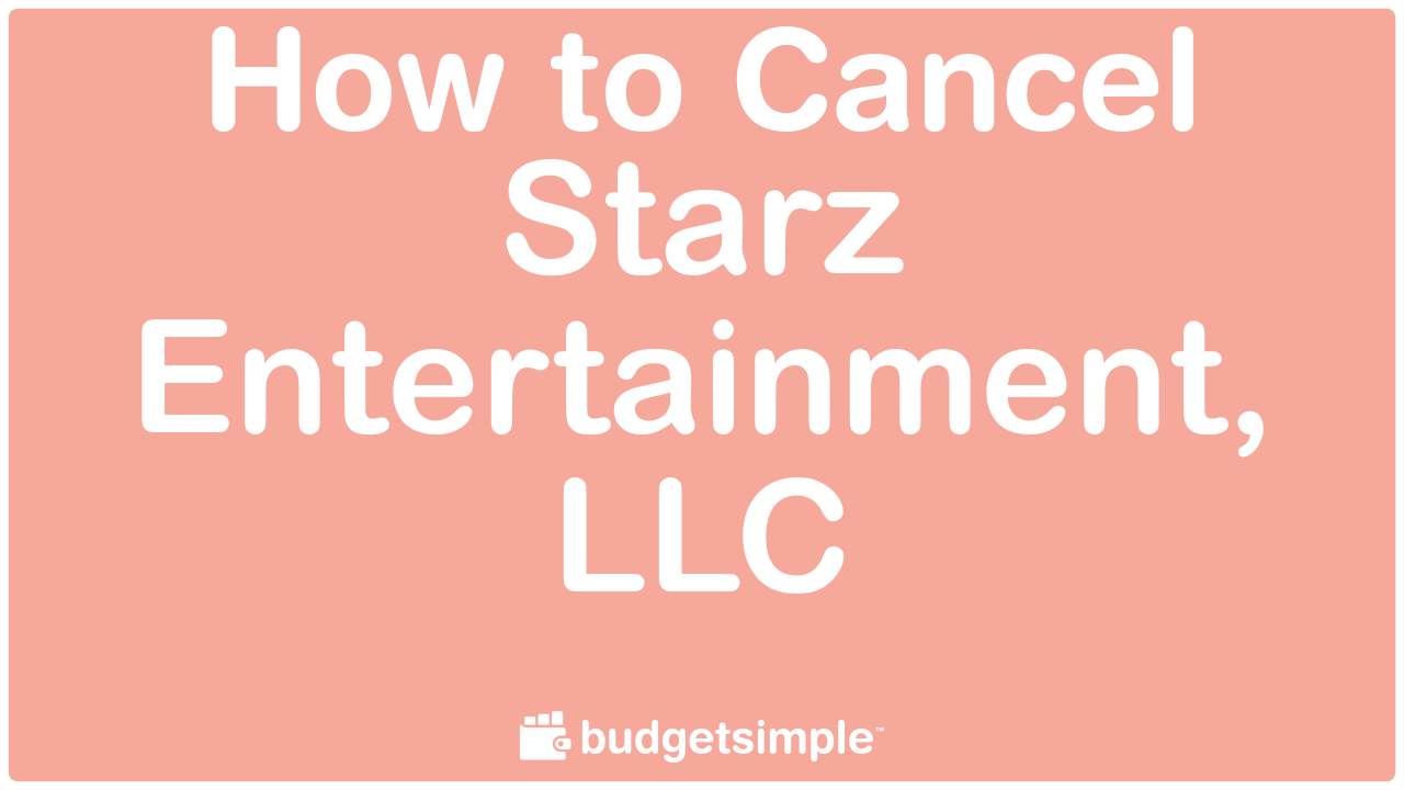 How to best sale cancel starz